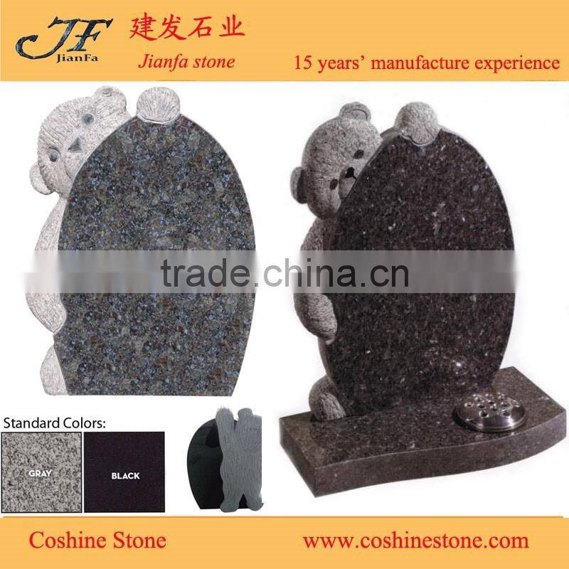 teddy bear headstone Boo Bear head stone