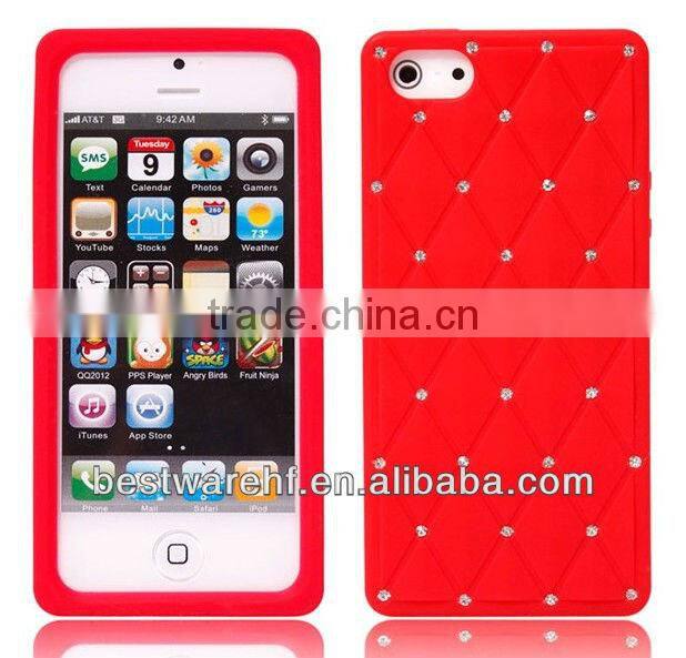 2013 hot sell cheap silicone case cover for iphone5 5s 5c