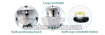 70mm cut height 7 knife dies Electric round corner cutting machine