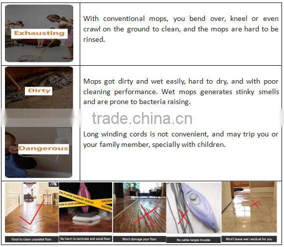 Electronic mop with wet and dry for polishing and waxer