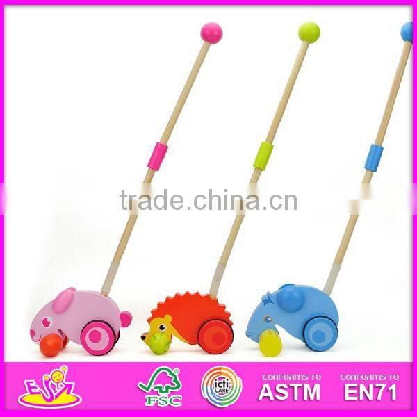 2015 hot sale push toy,new fashion animal push toy,high quality plush and push toy W05A006