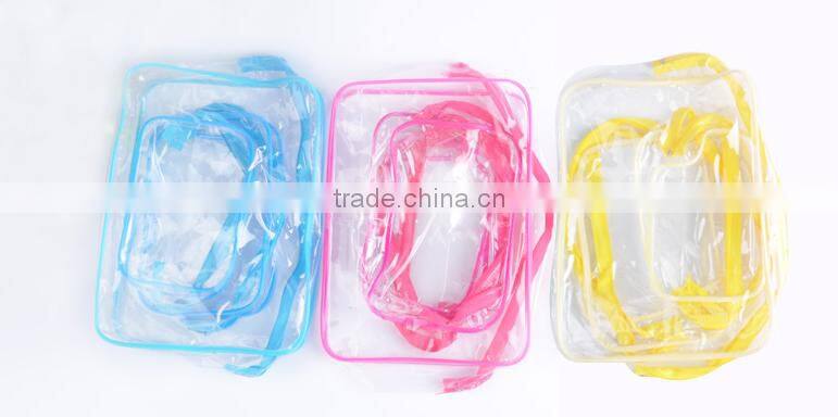 Candy clear pvc storage bag for toiletry