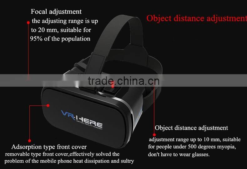 New VR glasses here virtual reality goggles mirror mobile phone 3 d glasses vrbox storm helmet