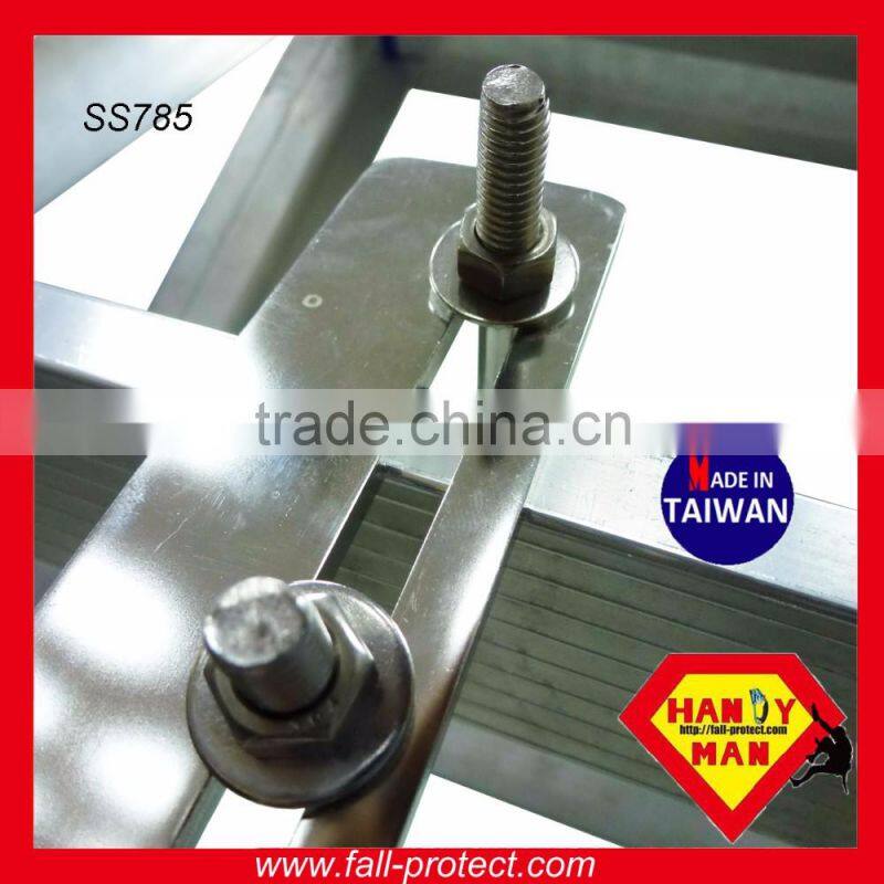 Vertical Lifeline System Stainless Steel Ladder Anchor Point With U Pins