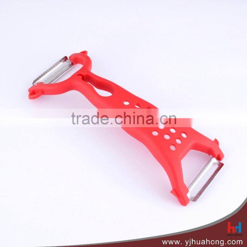 Plastic handle potato and fruit peeler,stainless steel vegetable peeler (HPL-14)
