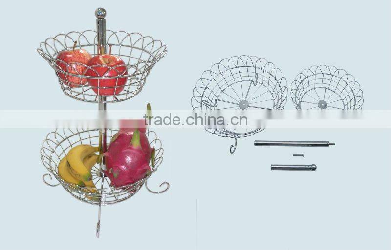 230-48 meta wire fruit Basket with plating