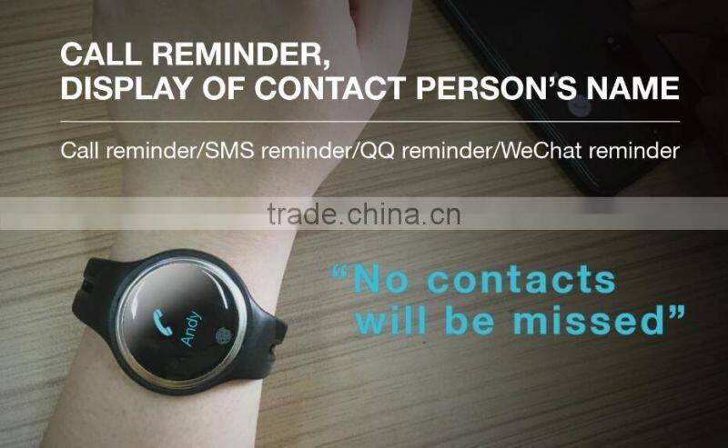 2017 E07 smart watch Bluetooth 4.0 IP67 Waterproof Fitness Tracking Pedometer round dial watch