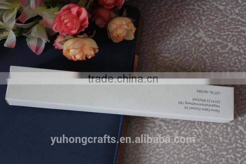 Cheap white hand folding fan paper box