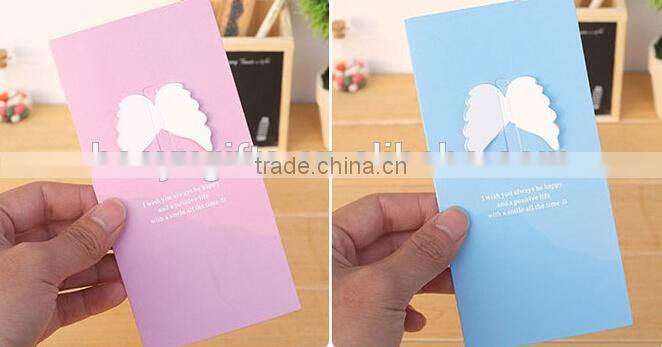 4 Colors High Quality Paper Material Happy Birthday Card,Wedding Card, Handmede Greeting Cards