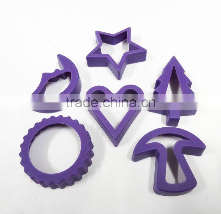 Lovely shape plastic cake mold set baking tools christmas cake mold