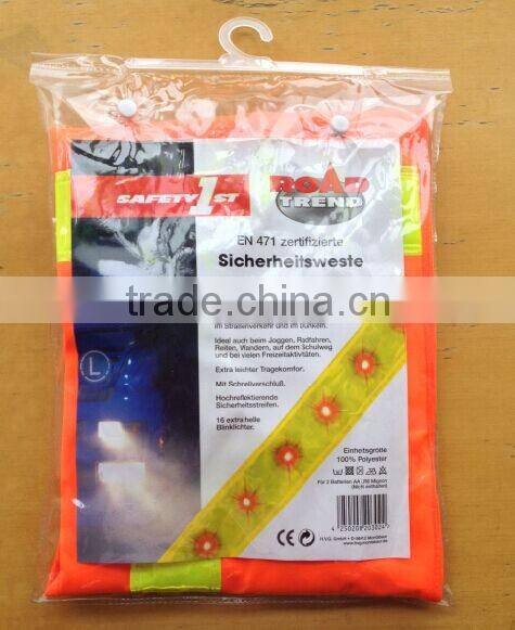 Reflective Led Vest Hi Vis Safety Vest Led Light Mesh Vest