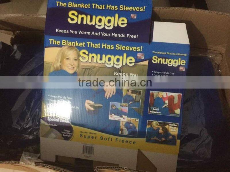 UCHOME Factory price TV Snuggie Blanket With Sleeves