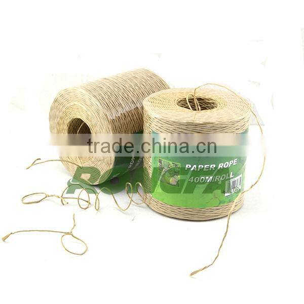 15cm pre cut biodegradable natural twisted paper binding rope for agriculture