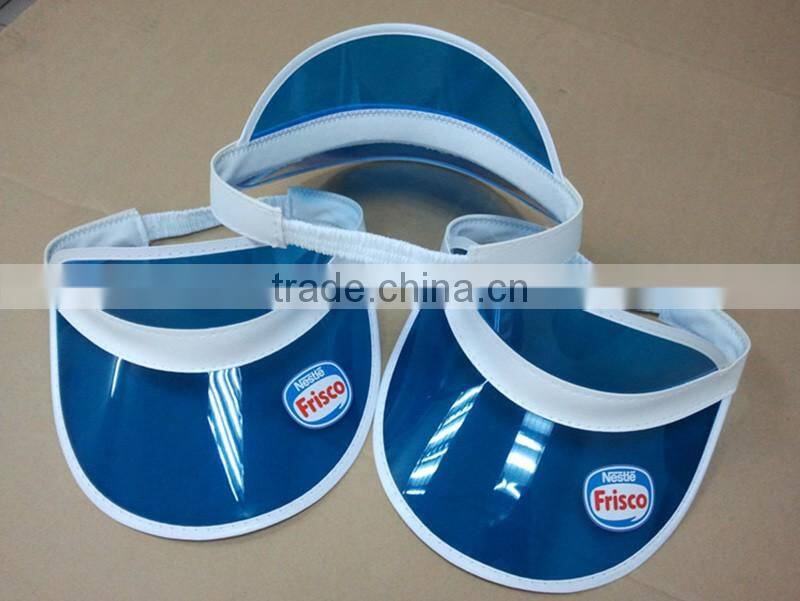 Fashion Summer Sports Cap Wide Brim Sun Visor Hat Cheap Pvc Hat