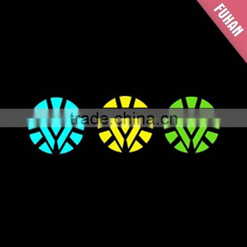 Colorful Round Night Lights Reflective Heat Transfer Label