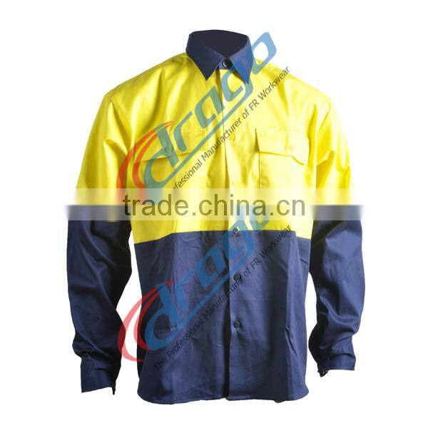 EN11611 cotton mens waterproof jacket