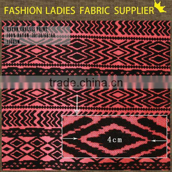 shaoxing cichengtex fashion soft handfeeling woven 100% printed rayon fabric
