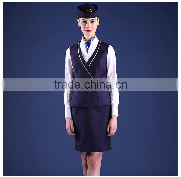 New Design Fashion Airline Uniform Airline Stewardess