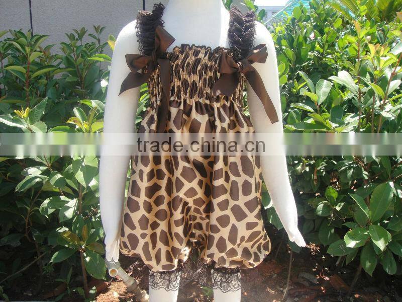 New Arrivals Cheveron Romper Zig Zag Turquoise Satin Bow Straps Baby Rompers