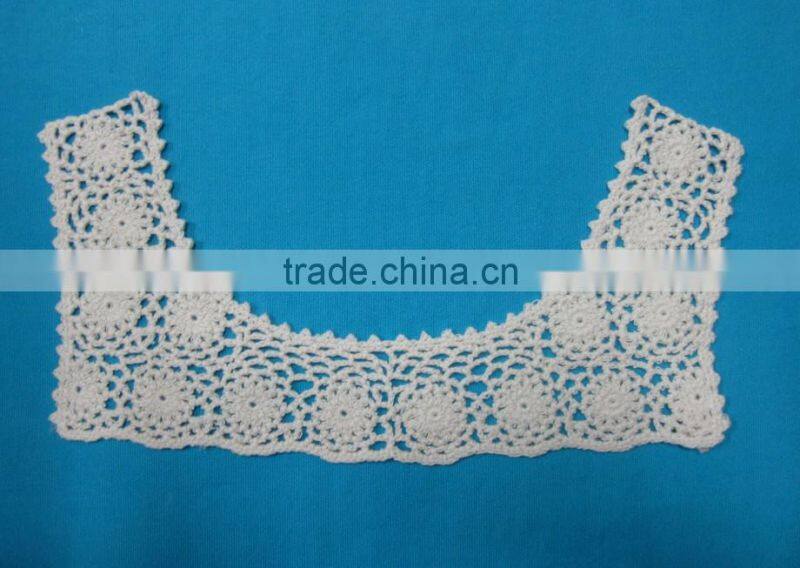 100% cotton crochet neck collar embroidery pattern design