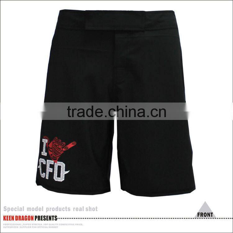 Men's boxing 4-way stretch blue printed cheap bjj mma