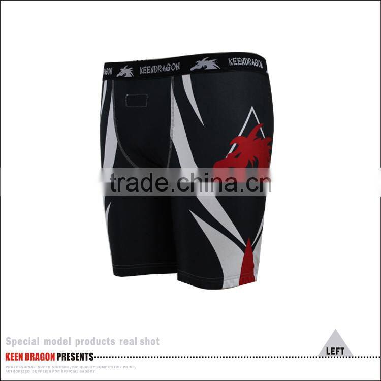 new design mma sportswear professional cheap compression shorts
