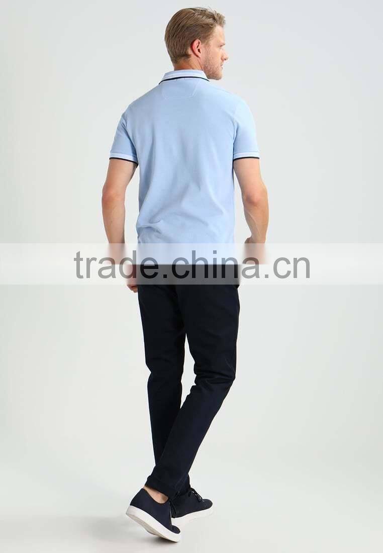 MGOO Excellent Cotton Spandex Polo Shirt Three Buttons Plain Dry Fit Golf Polo Shirts For Men