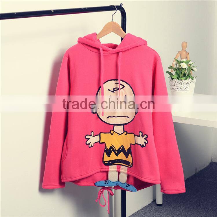 2015 Children's clothes hoodies 100%cotton silk screen printing hoodies for promotion