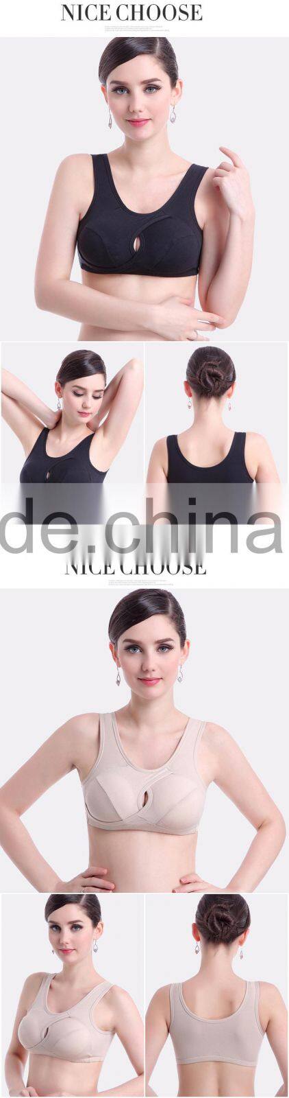 HSZ-001 Cotton Front opening bralette Breast feeding bra nursing bra with button maternity nursing bra maternity