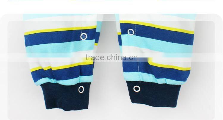 2017 custom design combed cotton newborn baby romper with OEM Branded