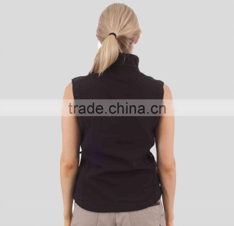 Custom ladies softshell vest horse riding vest for woman profession vest
