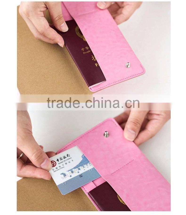 Large capacity multifunctional card bag PU leather passport storage handbag customized Logo