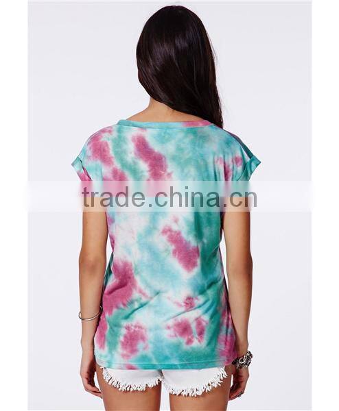 Tie Dye Design Girls Wholesale T Shirt Printing