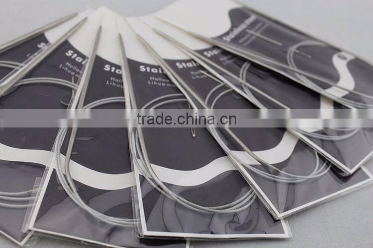 Hot Sale 11 Size 80 Length Stainless Steel Circular Knitting Needles