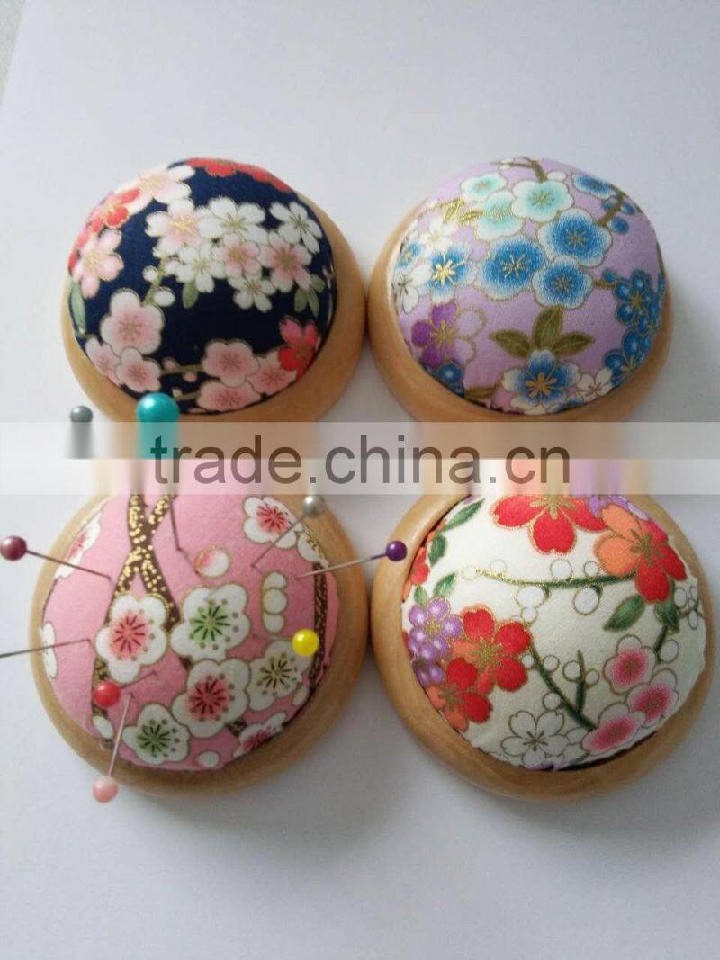 pin cushion with wooden base OEM service