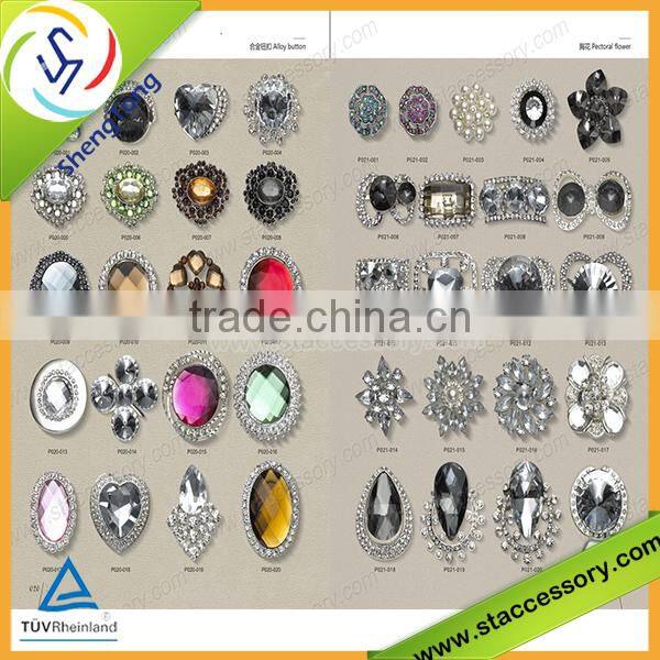 2015 Hot selling wholesale rhinestone fashion button