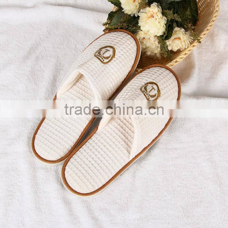 waffle fabric hotel disposable eva slippers