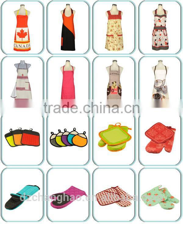 BBQ APRON BLACK PRINTED APRON KITCHEN APRON