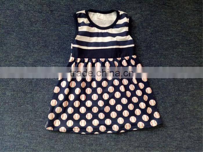 CH00297YIWU BOYA Cotton milk silk ruffle dress kids clothes melea grididare prints wearing boutique dresses