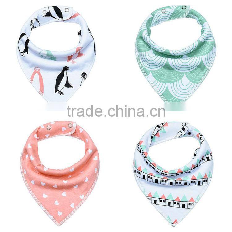 new style baby bandana bibs with button