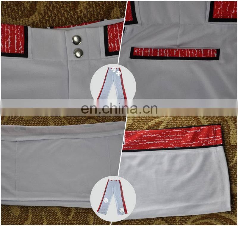 Customized Polyester Relaxed Fit Youth Baseball Pants,New Style cheap baseball trousers ,Breathable Unisex Uniforms Sweatpants