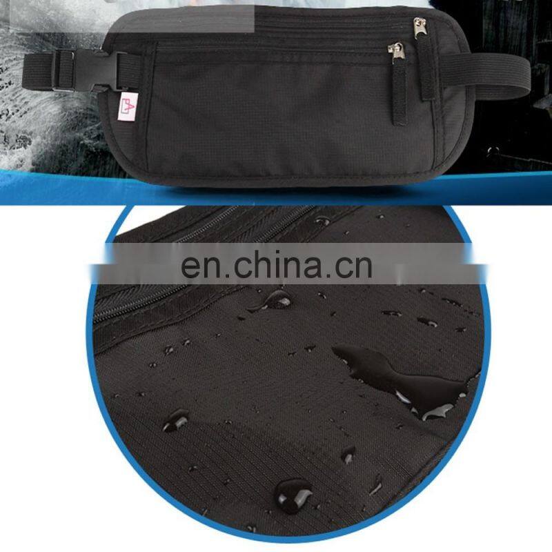 Aifan Black Ripstop Nylon Rfid Blocking Travel Stock Passport Holder