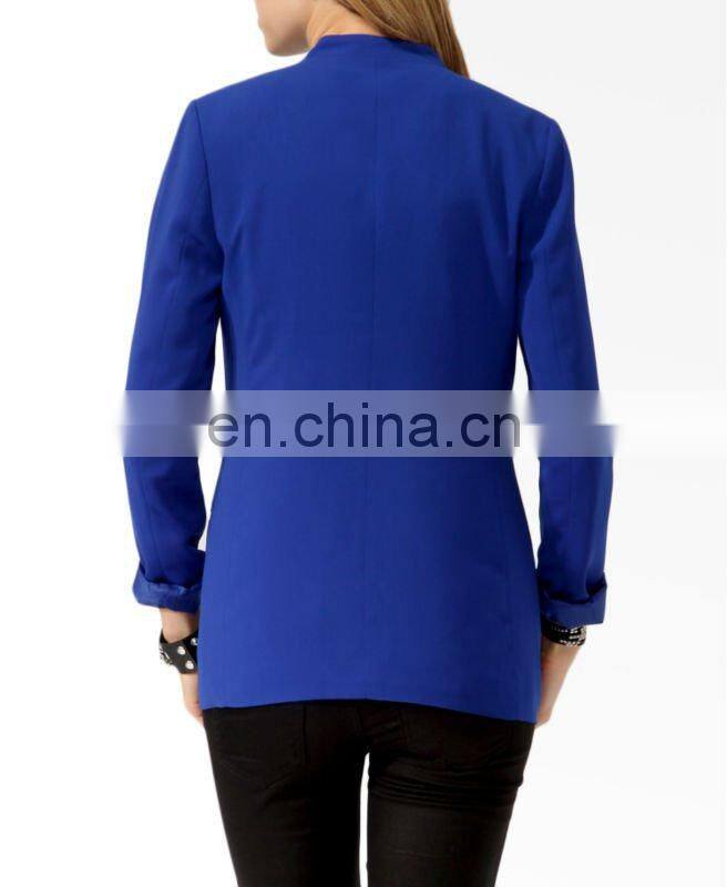 CHEFON Longline Satin Trim Jackets CFB0017