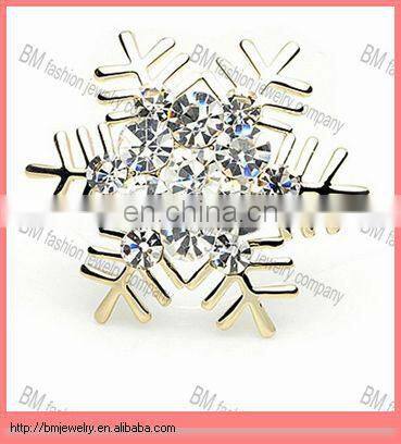 Beautiful Snowflake Crystal Costume Jewelry Pins Brooch