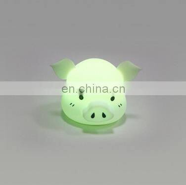 Silicone LED nightlight cute cartoon animal pig
