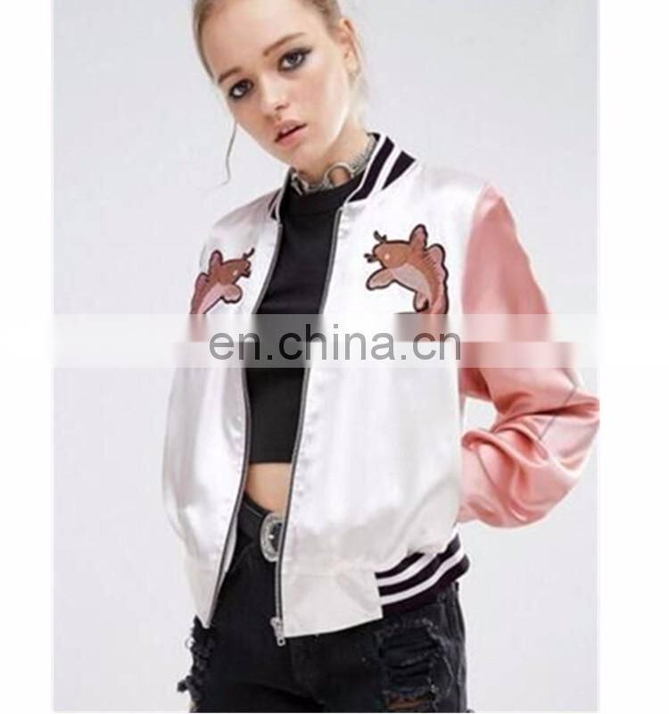 Latest Girls Cheap Price Bulk Wholesale Bomber Jacket Women