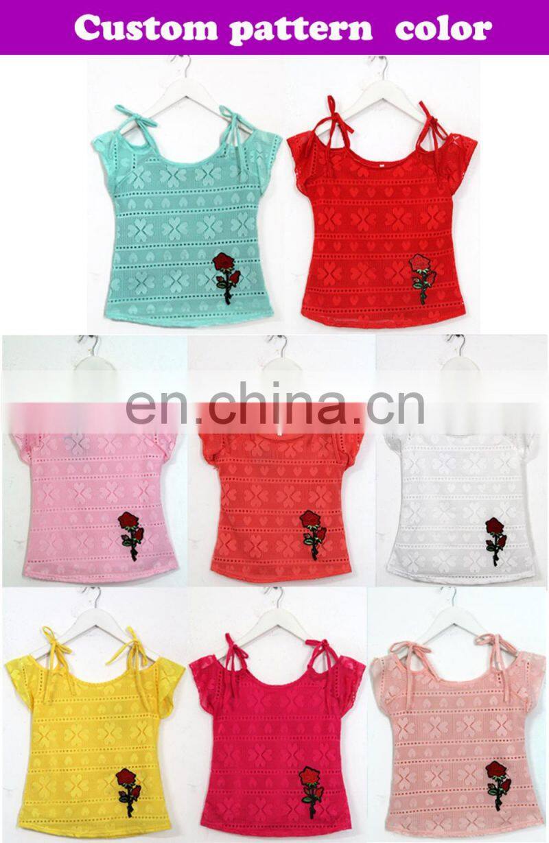 Little girl photo kids clothing girls blouse wholesale from turkey