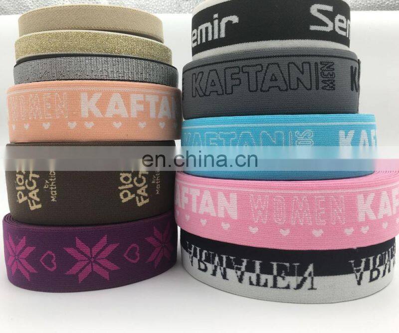 Elastic Webbing With Jaquard