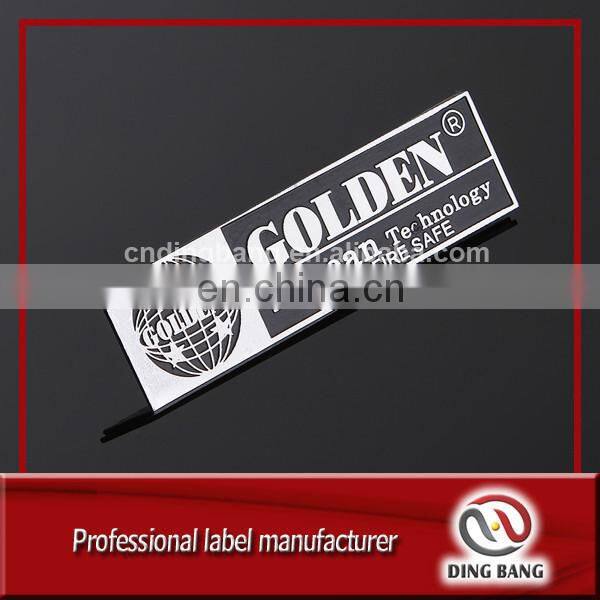 OEM Labels Factory Custom Made Promotion Cheap Item Embossed Separated Letter Self Adheisve Die Cut Namepalte