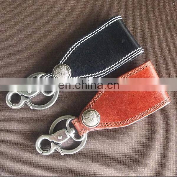 PROMOTIONAL FACTORY SALE VINTAGE STYLE KEYCHAIN LEATHER